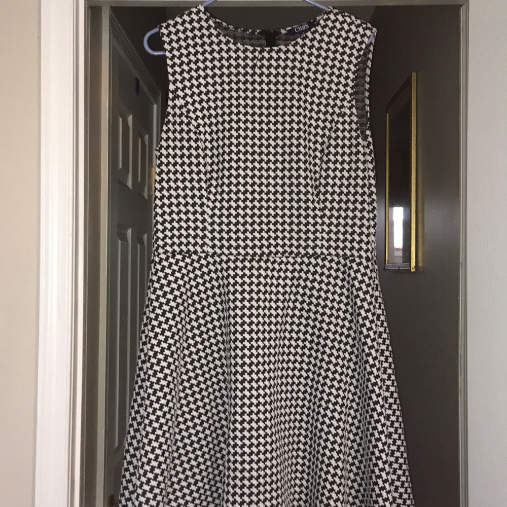 Plus sized 16 Chaps houndstooth dress